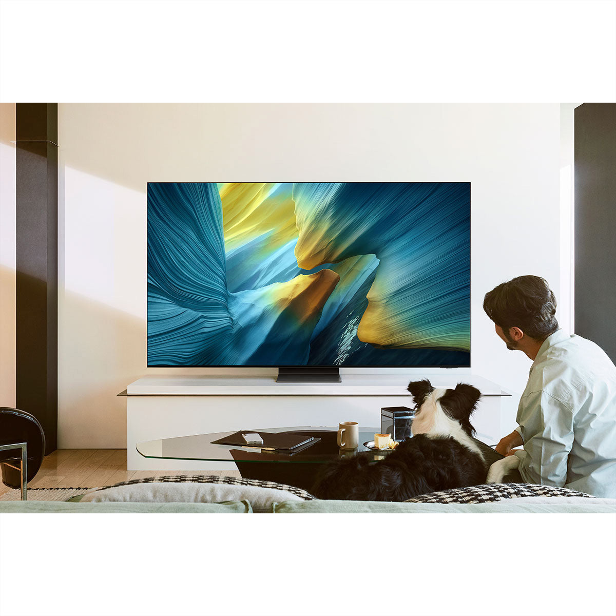 Samsung S95F QE77S95FATXZU – 77" Fernseher – 4K UHD – OLED – Tizen – 165 Hz – HDR10+ Adaptive
