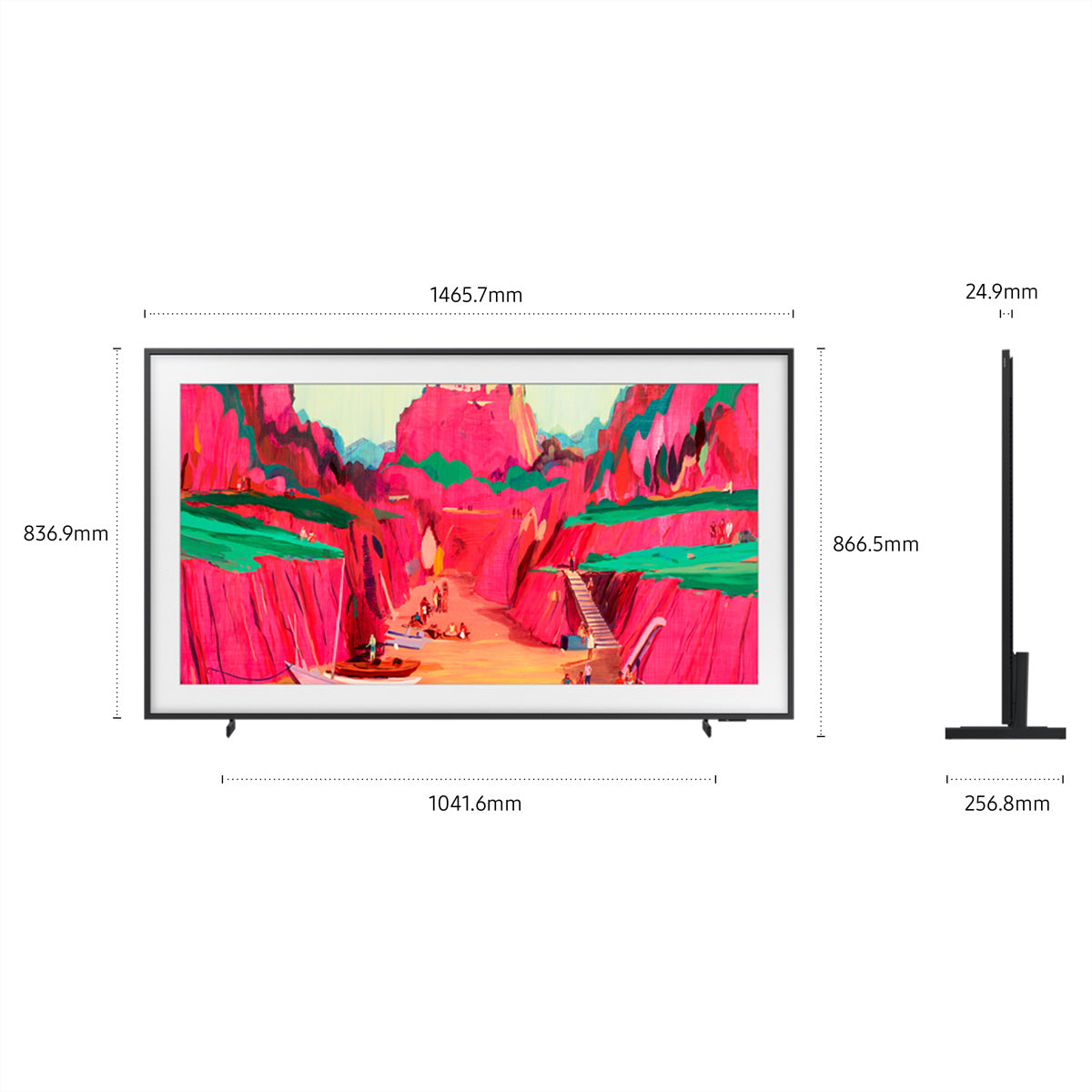 Samsung The Frame LS03FW – 65" TV – 4K UHD – Neo QLED (Mini-LED) – Tizen – 120 Hz – HDR10+