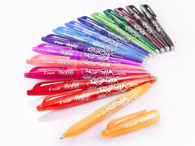 Pilot FriXion Ball – Radierbarer Tintenroller-Set mit Kappe, 0,7 mm, Blau, 4er Etui