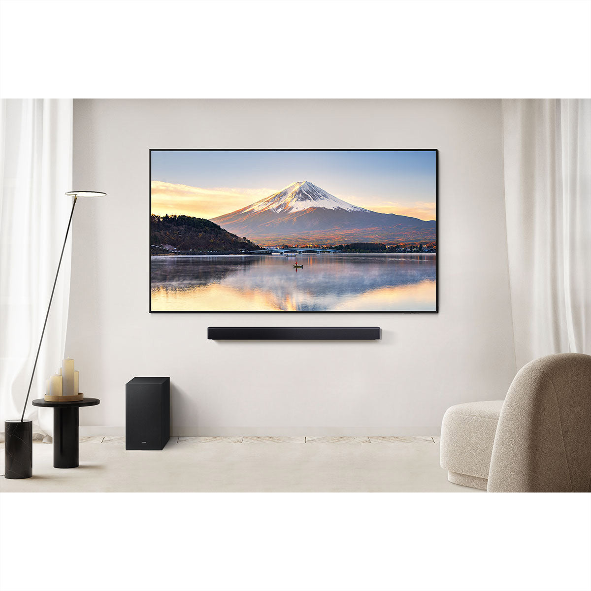 Samsung HW-B450F – Soundbar – 2.1, DTS Virtual:X, mit kabellosem Subwoofer