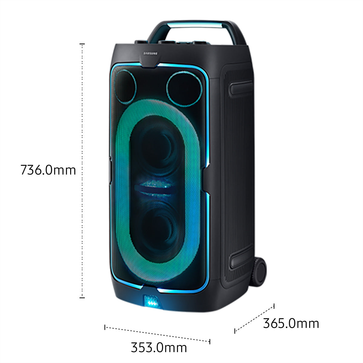 Samsung MX-ST50F – Party-Lautsprecher – 240 W, 18 h, Schwarz