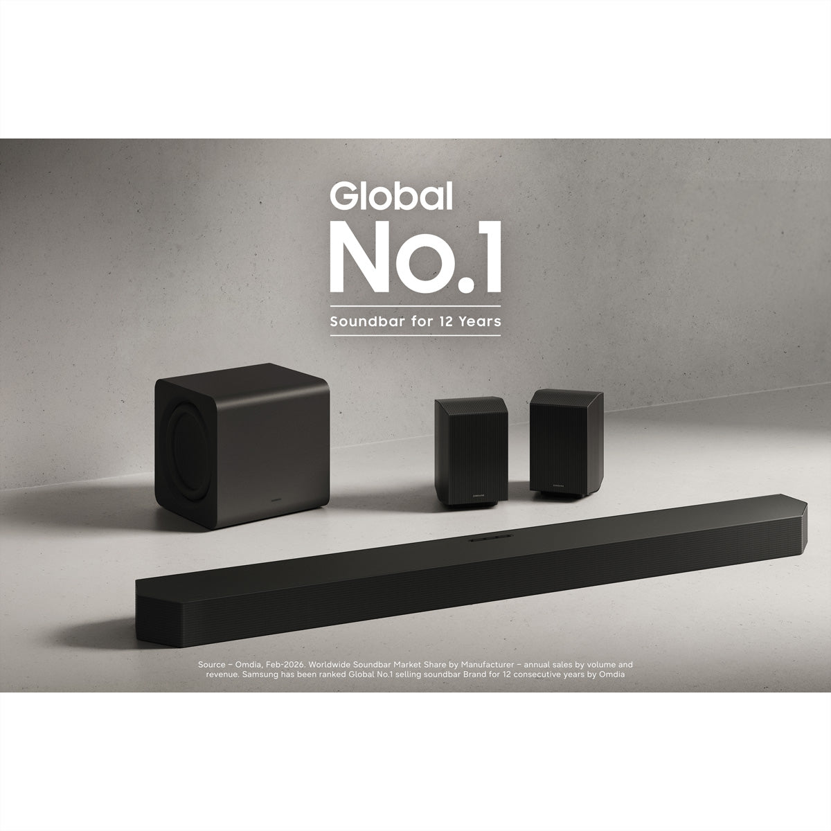 Samsung HW-Q600H – Soundbar – 3.1.2, Dolby TrueHD, mit kabellosem Subwoofer, 320 W – Schwarz