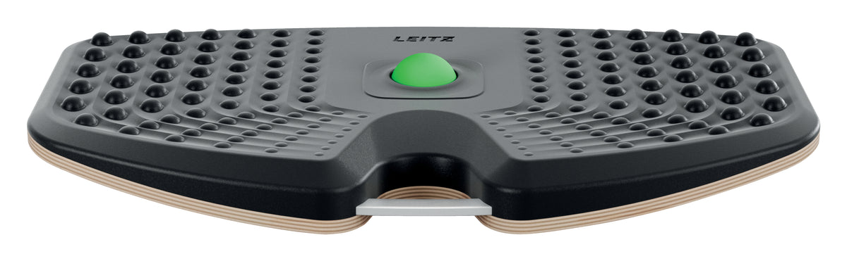 Leitz Balance Board Ergo Active Stehhilfe – Dunkelgrau, Anti-Ermüdungs-Massagefläche, inkl. Massageball