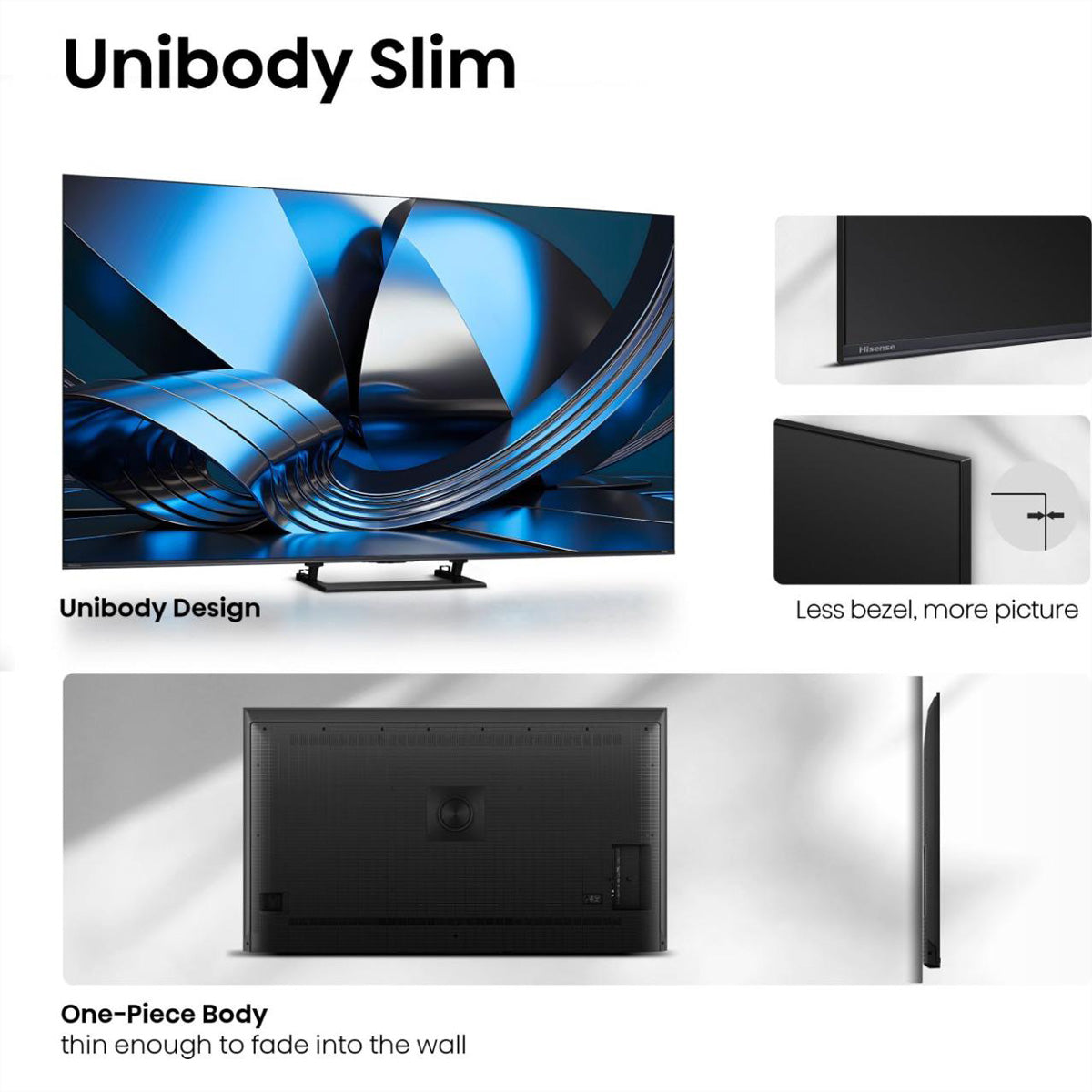 Hisense U7SE 65U7SE – 65" TV – 4K UHD – Mini-LED – VIDAA – 144 Hz – Dolby Vision