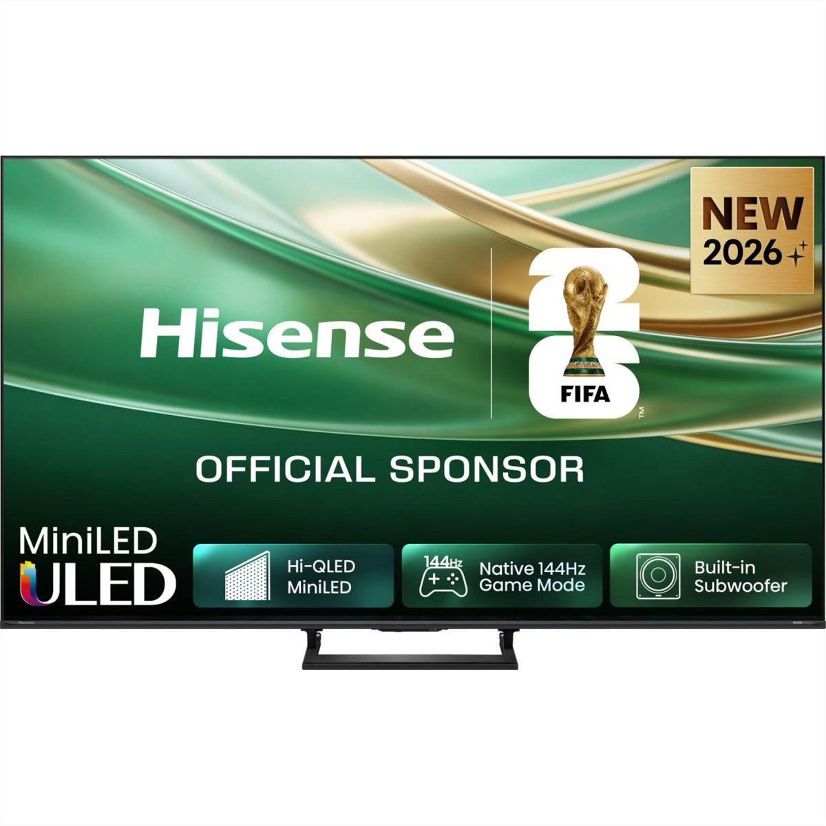 Hisense 50E8S – 50" TV – 4K UHD – QLED, Mini-LED – HomeOS U9 – 144 Hz – 500 cd/m² – Dolby Vision