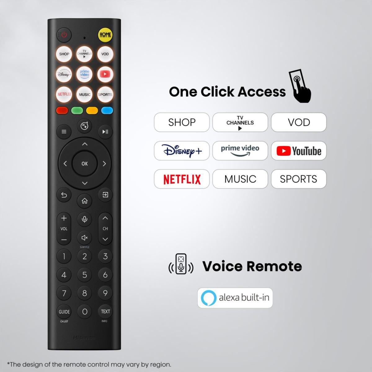 Hisense 50E8S – 50" TV – 4K UHD – QLED, Mini-LED – HomeOS U9 – 144 Hz – 500 cd/m² – Dolby Vision