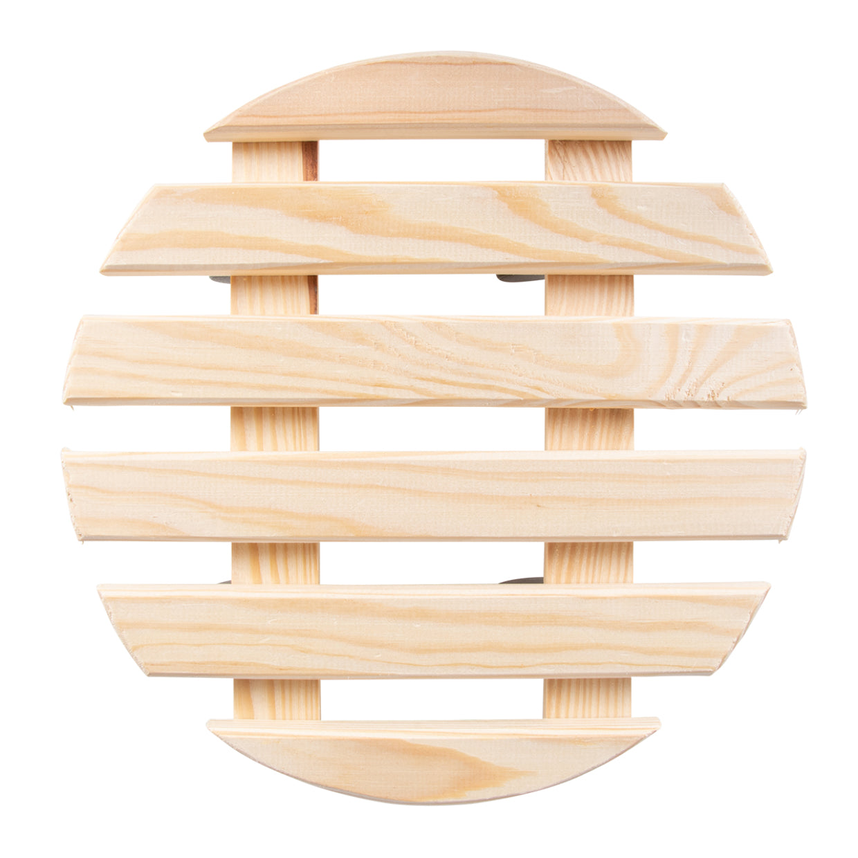 Esschert Design Blumenkübeluntersetzer – Kiefernholz/Polyamid/Polypropylen – Schwarz/Natur – 4 Rollen – Ø 287
