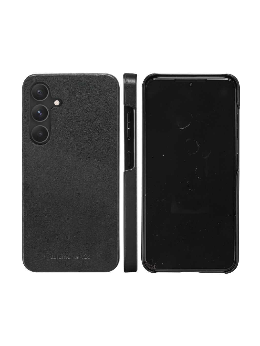 dbramante1928 Lynge Wallethülle – für Samsung Galaxy S23 FE, Leder, Schwarz, 3 Kartenfächer