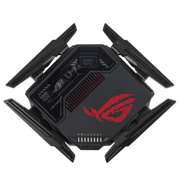 ASUS GT-BE98 – Wi-Fi 7 Router, Quadband (2,4/5/5/6 GHz), 11,5 Gbit/s, 10GbE, USB 3.0, Schwarz