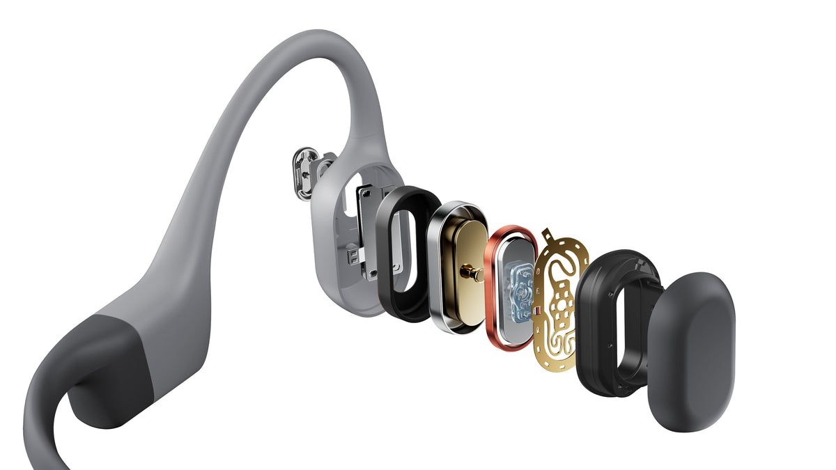 SHOKZ OpenSwim Pro On-Ear Kopfhörer – BT 5.4, ANC, MP3-Player, 32 GB, Grau