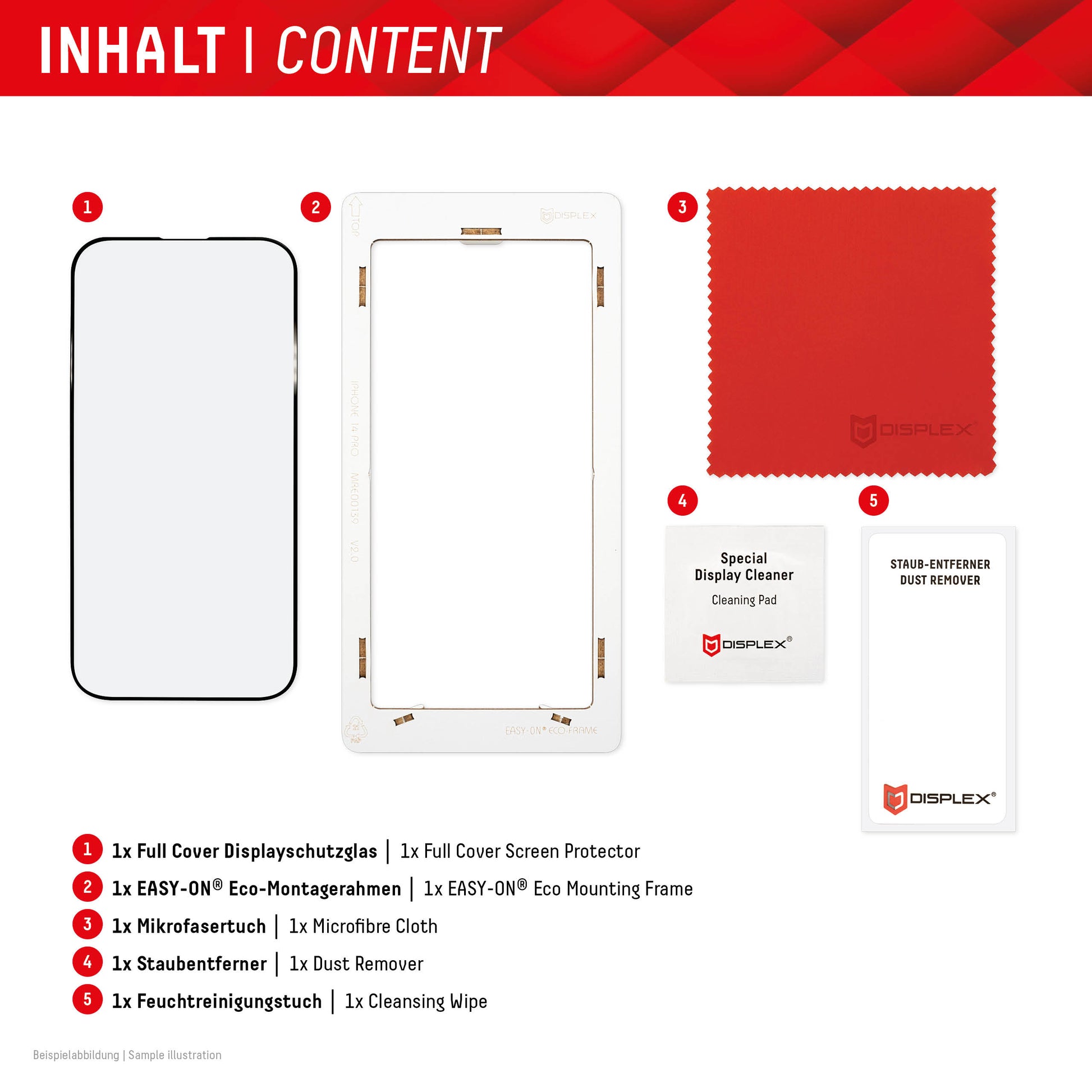 E.V.I. Displayschutz (Folie), Full Cover – für Redmi 12 – mit Applikator