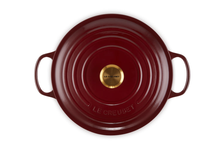 Le Creuset Kochtopf Signature – 6,7 l, Ø 29,7 cm, Gusseisen, Emaille, für Induktion, Gas, Glaskeramik und mehr