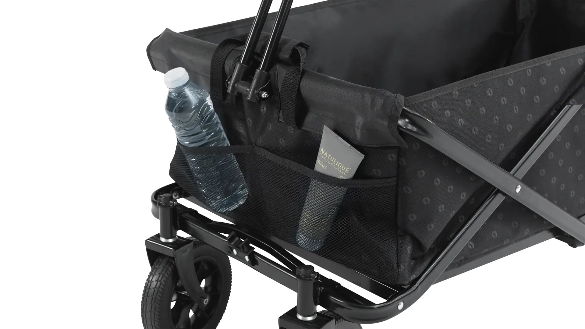 Outwell Transportwagen – faltbar, bis 80 kg – 50 × 47,5 × 108 cm – schwarz, Stahl, Polyester
