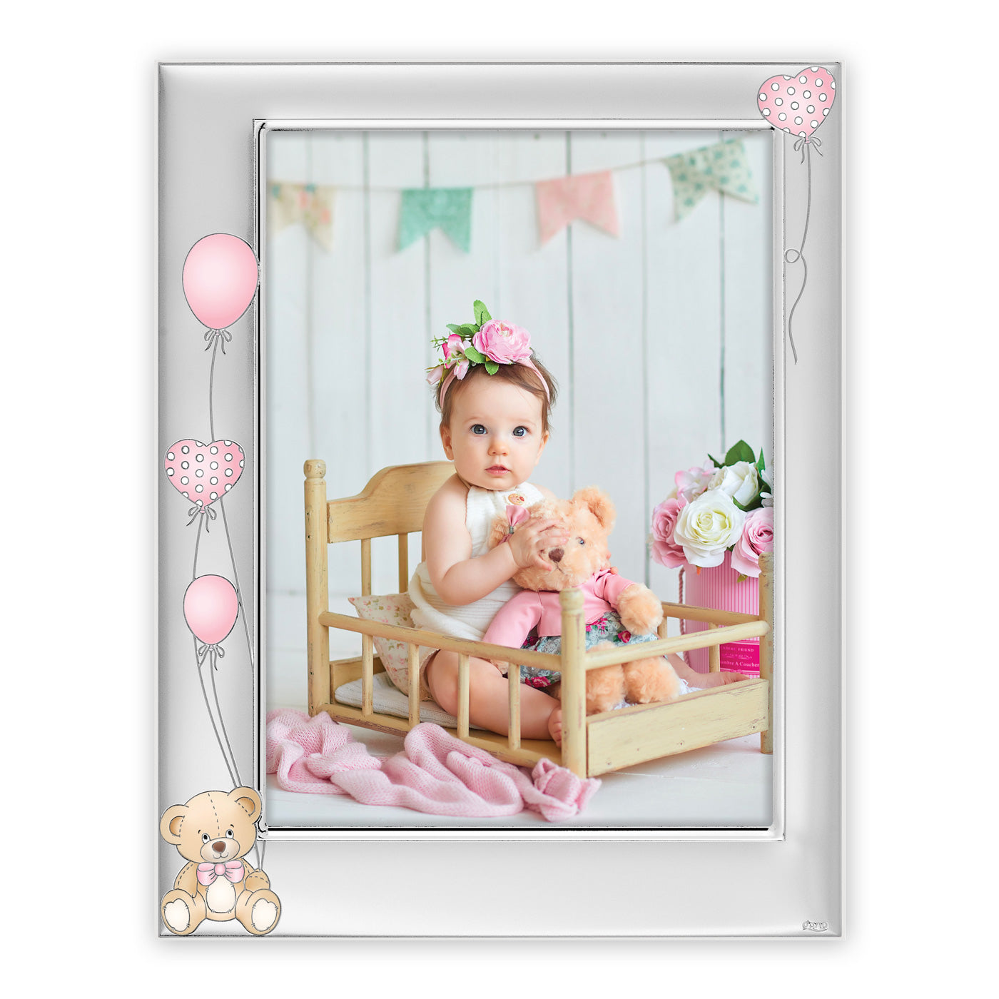 ZEP Bilderrahmen – für 10 × 15 cm – Metall & Holz, Rosa