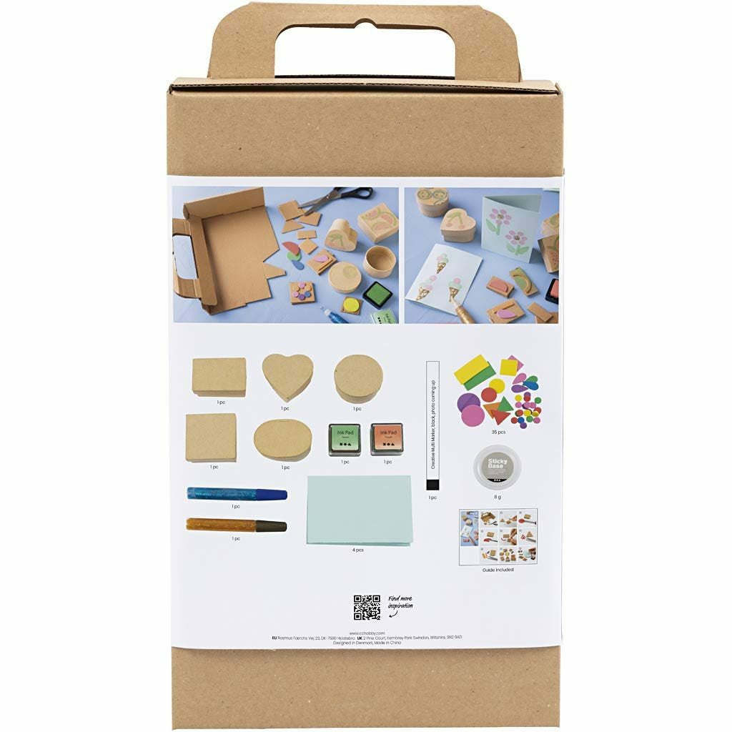 Creativ Company Bastelset – Karten Stempeldruck – ab 7 Jahren