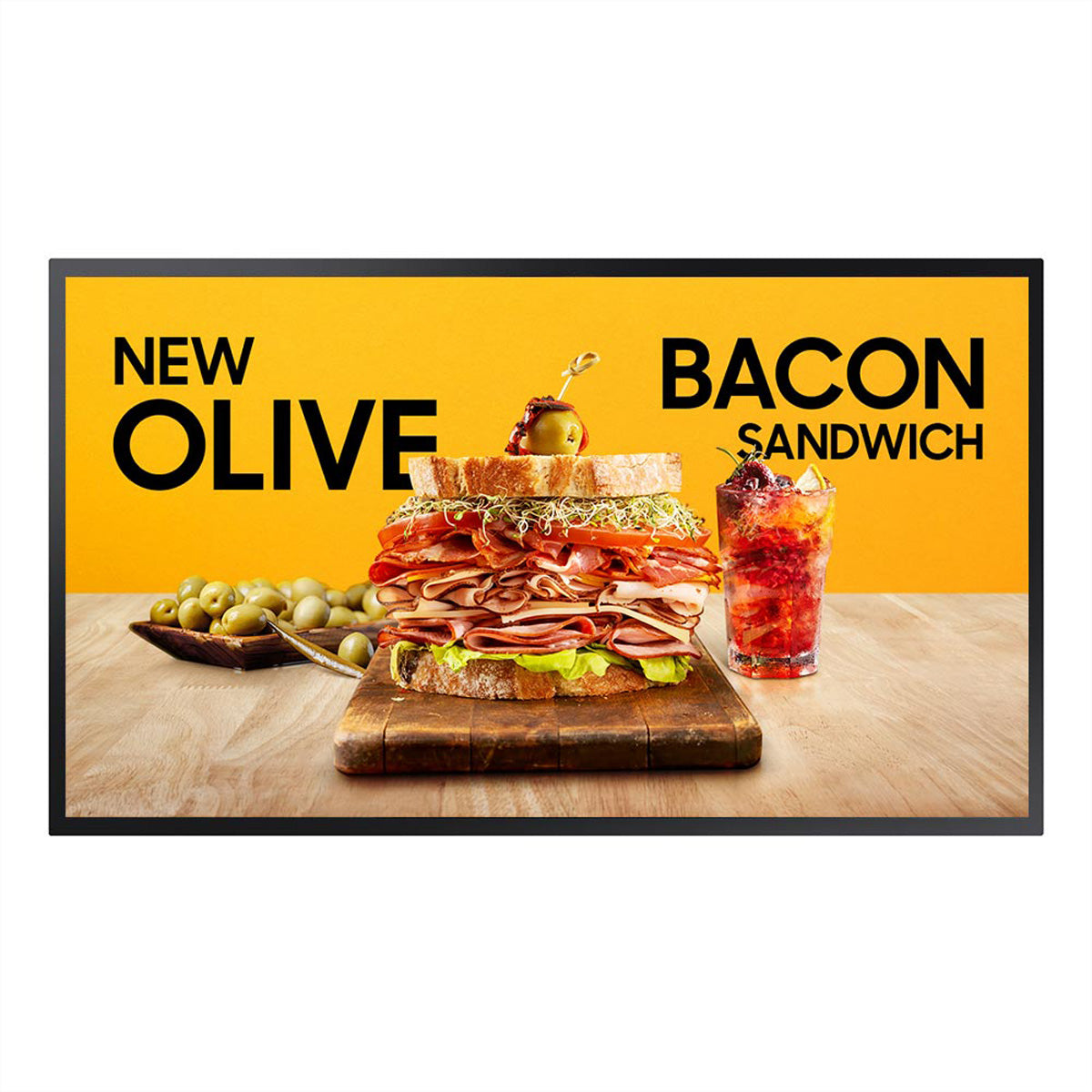 Samsung OM55N-S – 55" Full HD Signage-Display, 4000 cd/m², Tizen, Schwarz