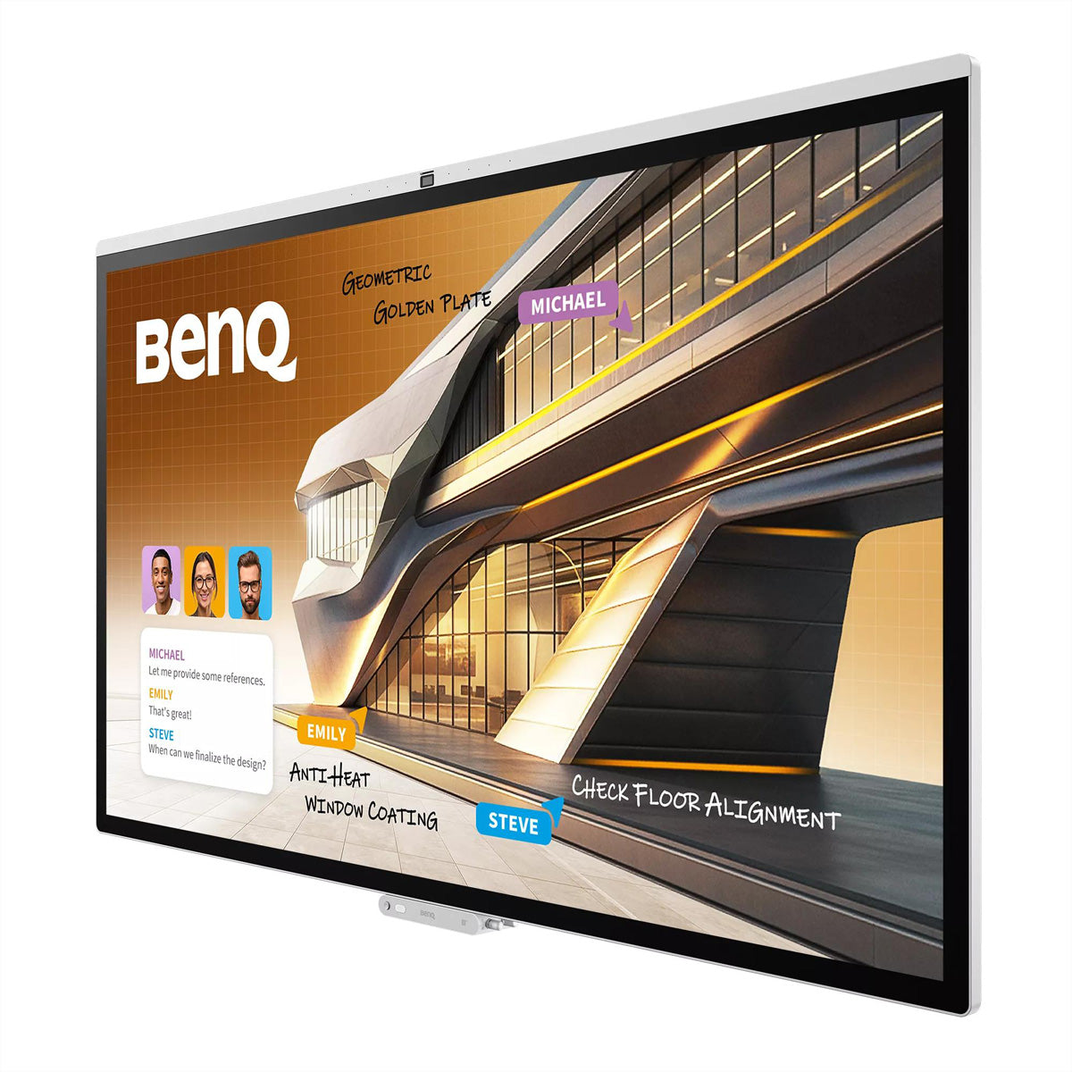 BenQ CM7505 – 75", 3840 × 2160 (4K), USB-C 65 W, Webcam, LAN