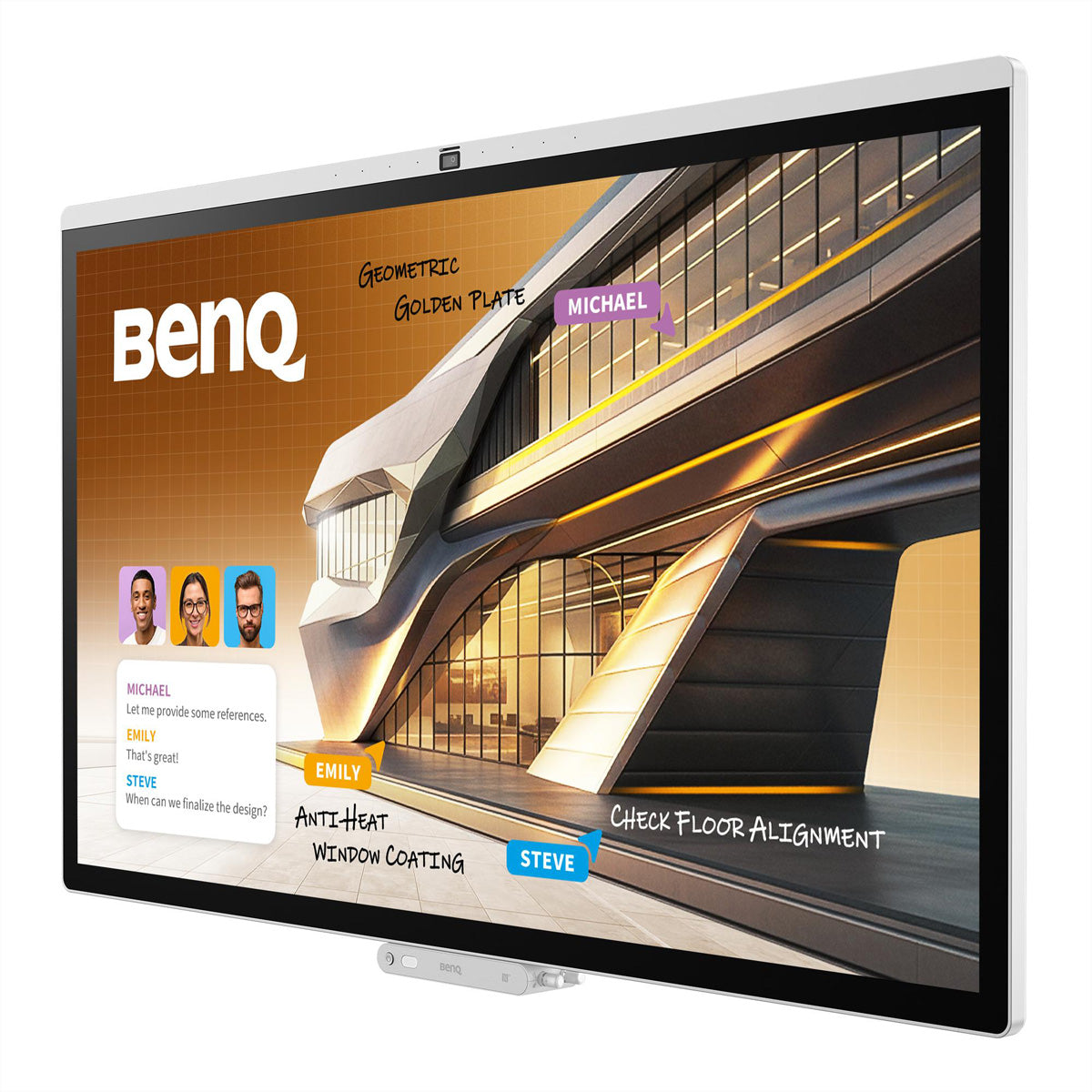 BenQ CP5505 – 55", Touch, 3840 × 2160 (4K), USB‑C 65 W, Webcam, LAN