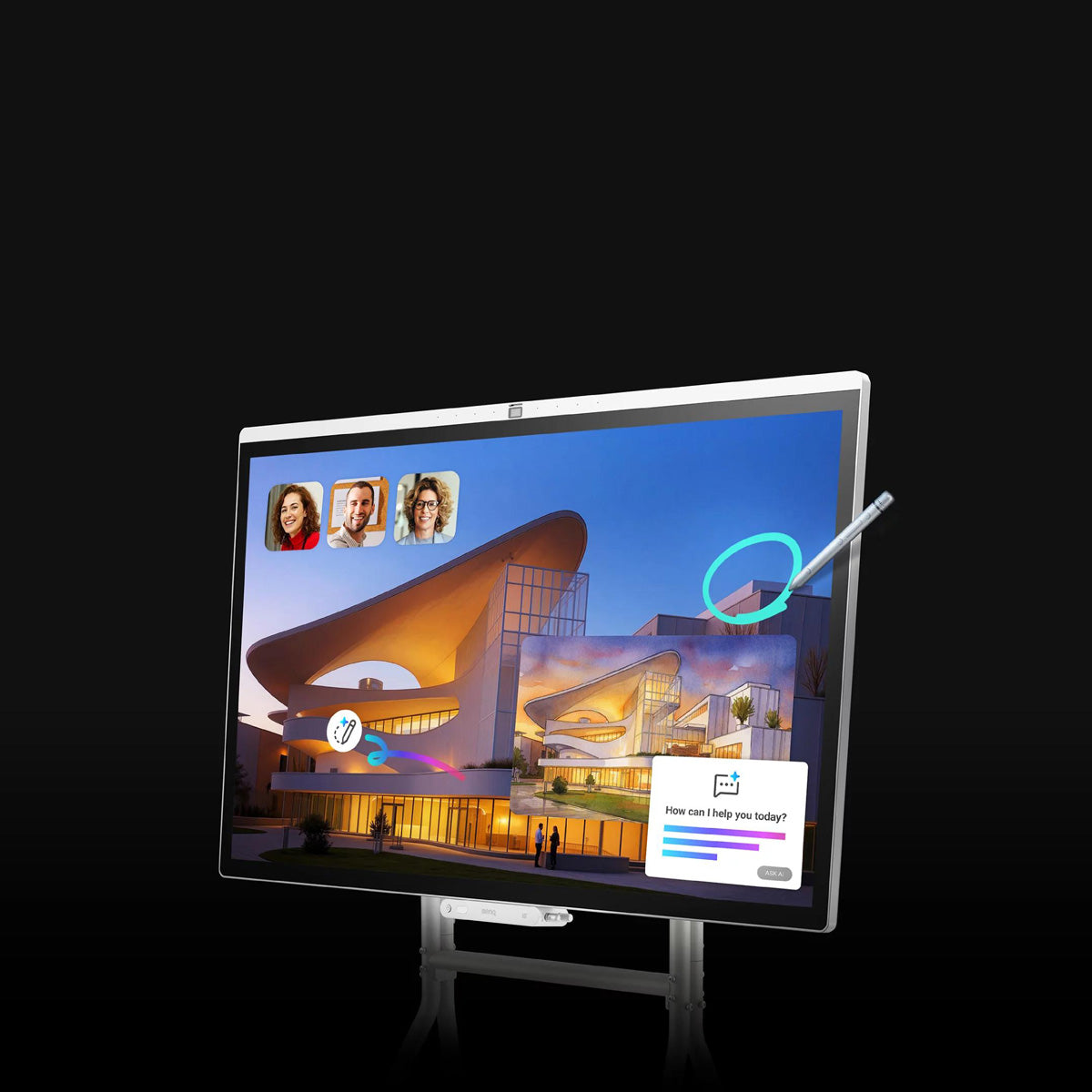 BenQ CP5505 – 55", Touch, 3840 × 2160 (4K), USB‑C 65 W, Webcam, LAN