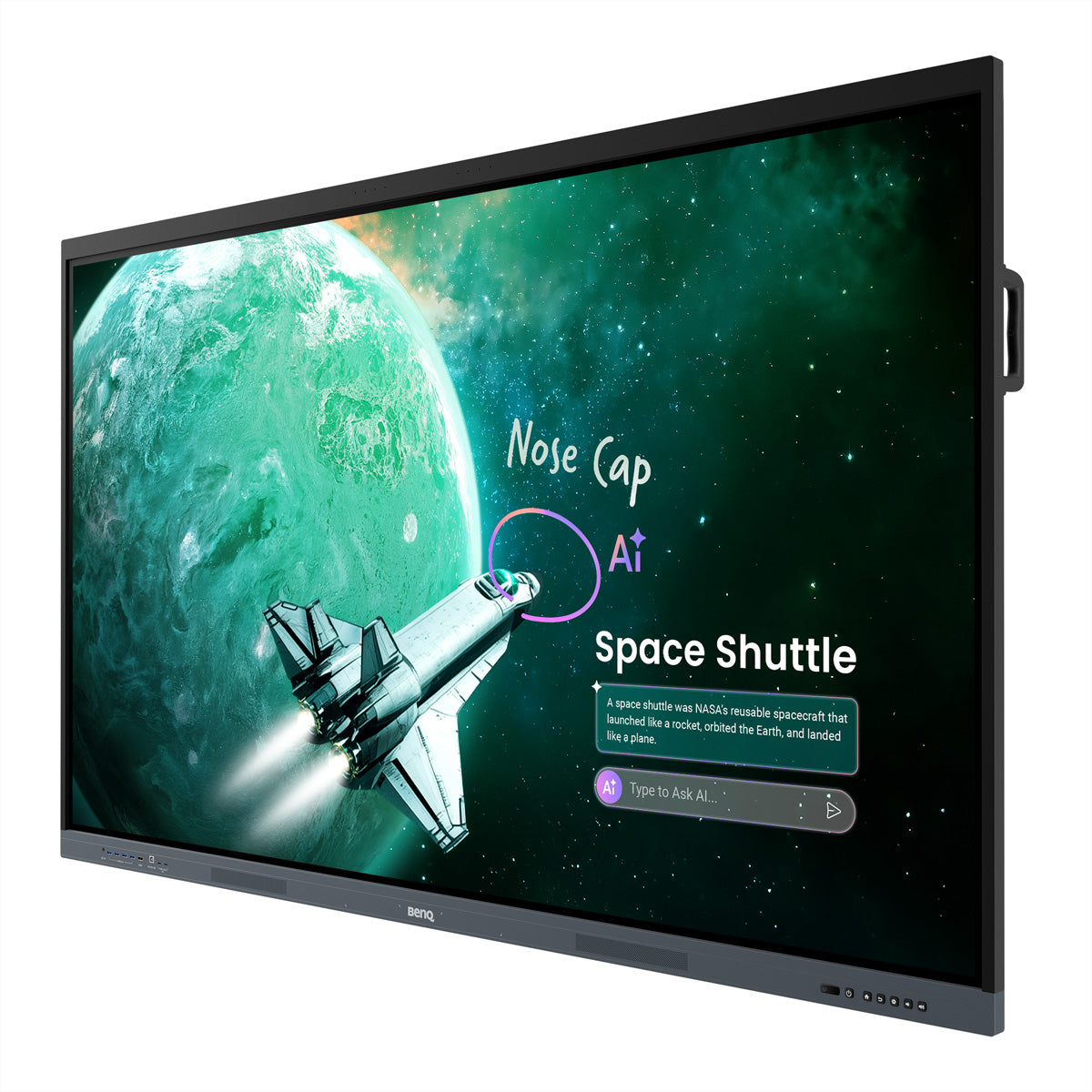 BenQ RE7505 – Interaktives Display 75" – 3840 × 2160 (4K UHD), IR, 500 cd/m²