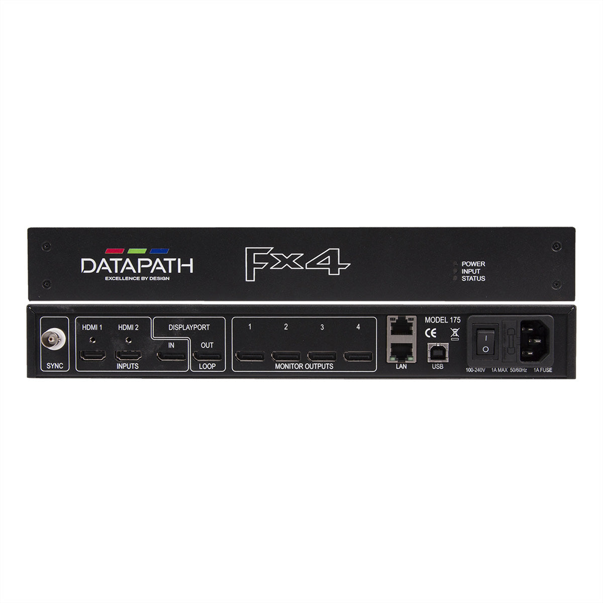 Datapath Fx4/D – 3×4 HDMI-Matrix, 4K60, HDMI 1.4, IP/Web-Interface