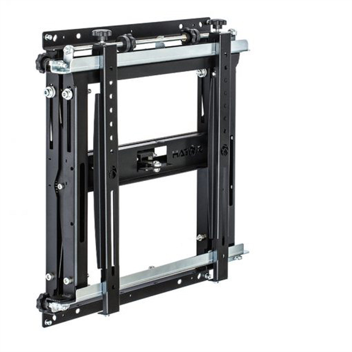 Hagor Videowandhalterung – 42–55" – VESA 75×75–600×400 – bis 40 kg, Push-Out, für randlose Displays – VWH-1