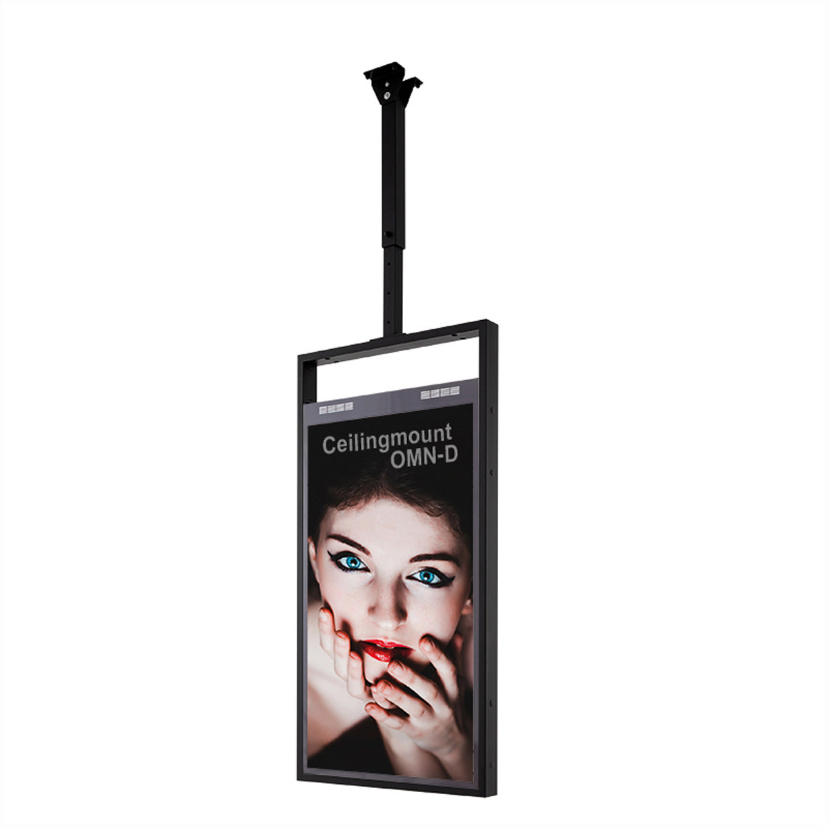 Hagor Deckenhalterung – 46" – VESA 400×400 – bis 35 kg, Teleskopmast, Neigbar, für Samsung OMN-D – OM46N-D