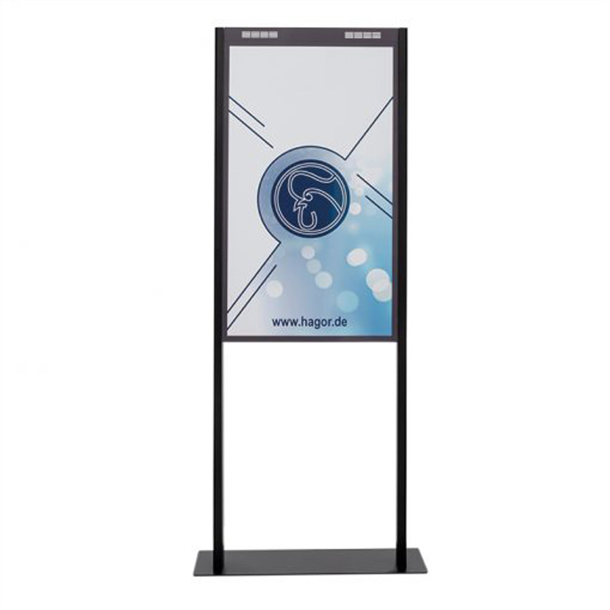 Hagor Bodenständer – 46" – VESA 400×400 – bis 35 kg, für Samsung OM46N-D – Floormount OM46N-D