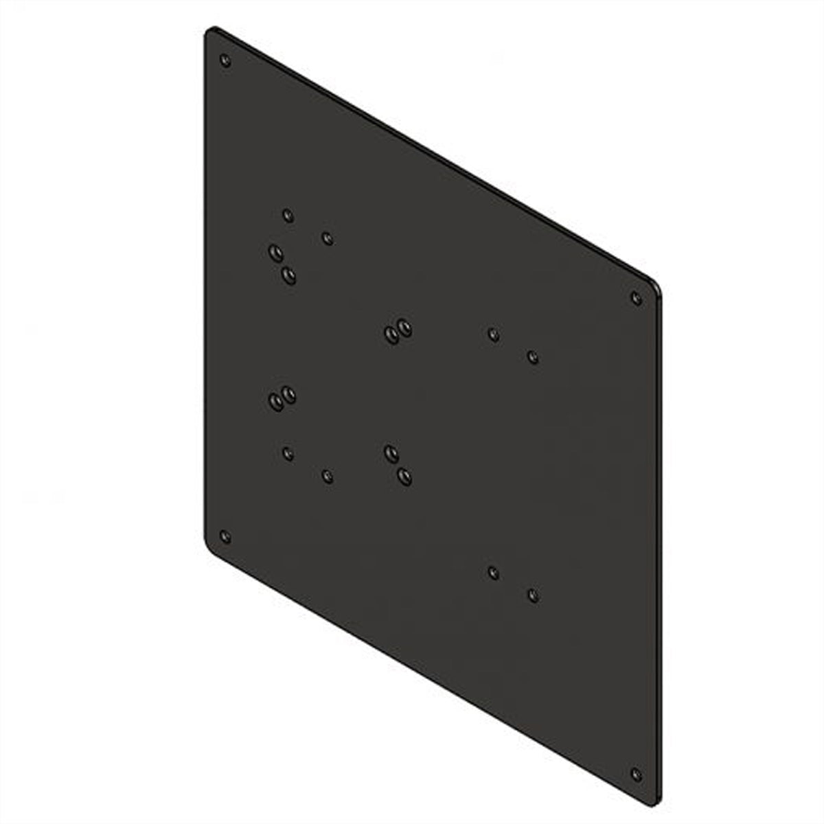 Hagor Portrait Adapterplatte für Samsung QB/QH/QM Serie 49–65", VESA 200×200/400×400, Schwarz