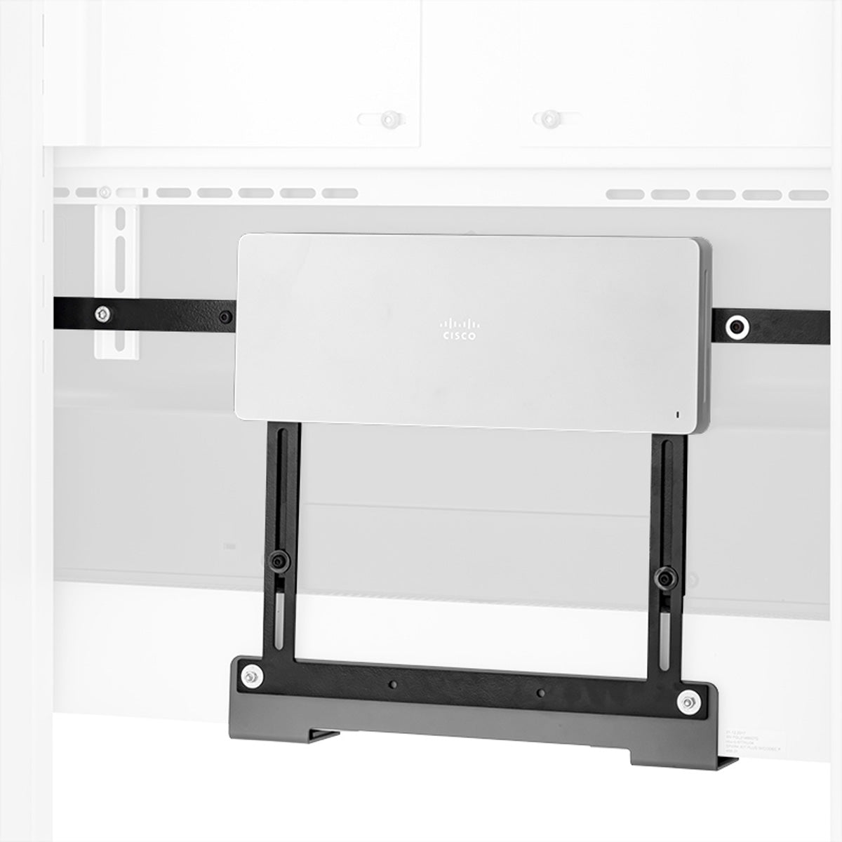 Hagor VESA-Adapter – 55–75" – bis 10 kg, höhenverstellbar, für Cisco Webex Room Kit und andere – Schwarz