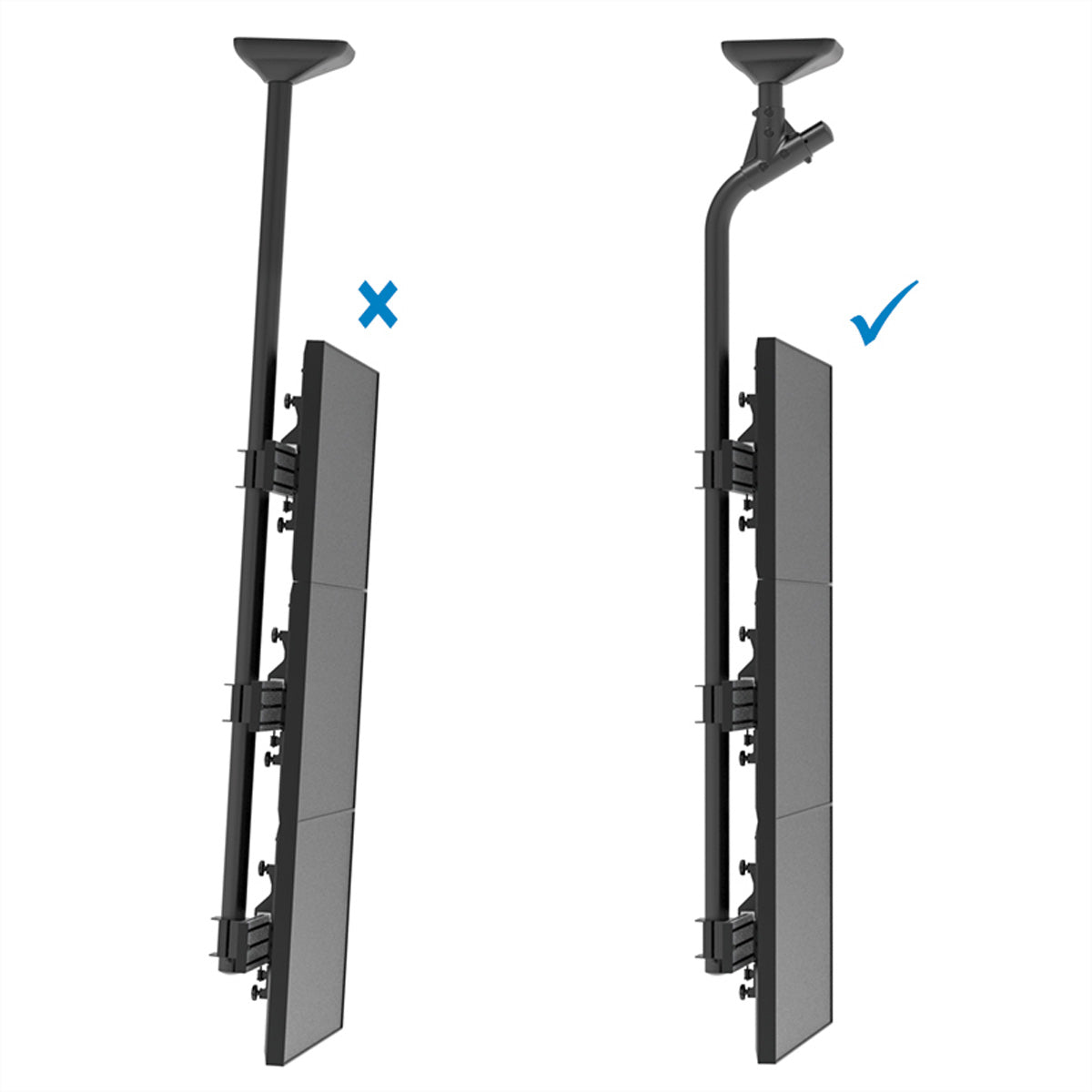 Hagor CPS – Abgewinkeltes Rohr, 1750 mm, Ø 60 mm, für comPROnents (z. B. 3217/3218), Schwarz