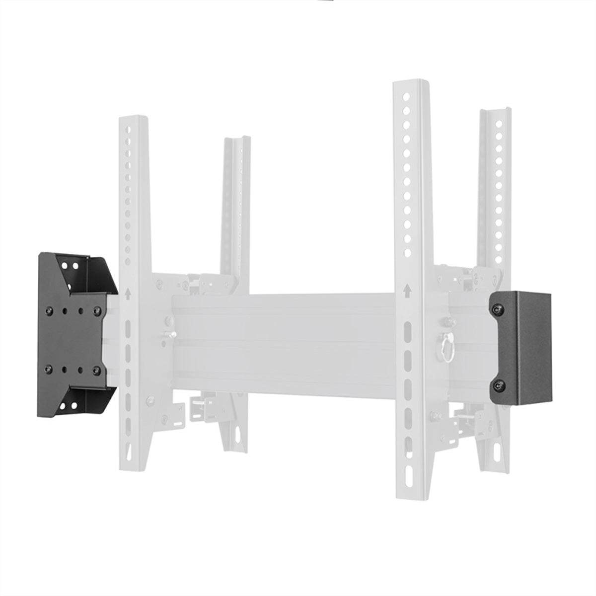 Hagor Wandadapter CPS Back-to-Back-Rail, Stahl, 100×130×230 mm, für 3210/3211/3212, Schwarz