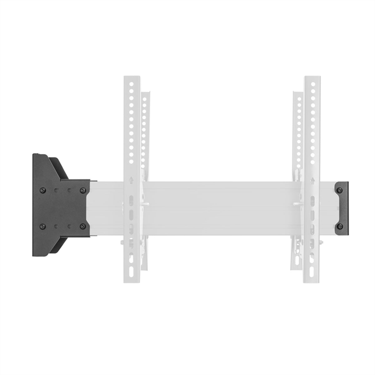 Hagor Wandadapter CPS Back-to-Back-Rail, Stahl, 100×130×230 mm, für 3210/3211/3212, Schwarz