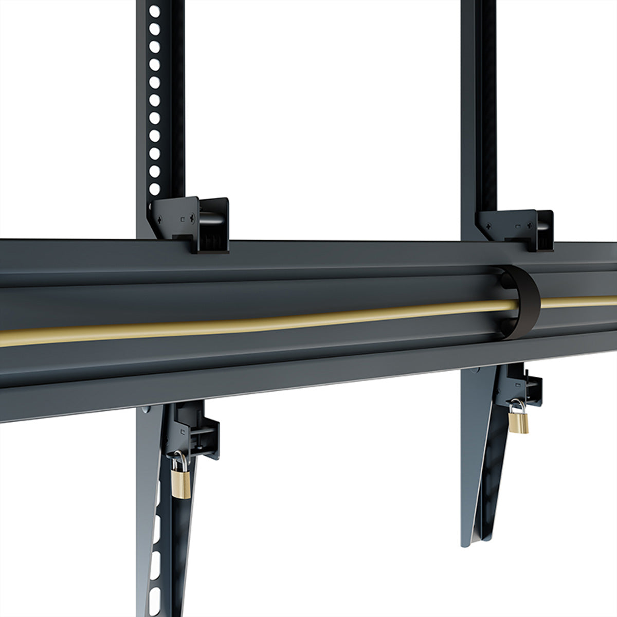Hagor Deckenhalterung – Rücken an Rücken – 46–65″ – VESA 200×200–600×400 – bis 40 kg, Teleskopmast, für 2 Displays