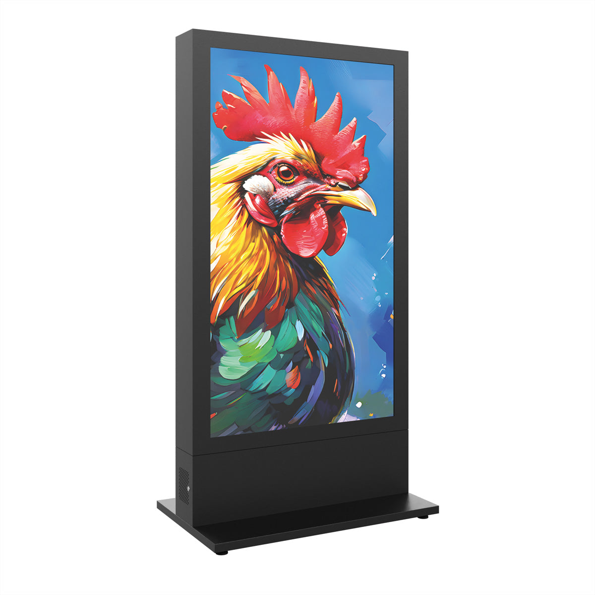 Hagor Digital Signage Stand für 75" Displays – abschliessbar – anthrazitgrau (RAL 7016) – HP Kiosk 75" FS
