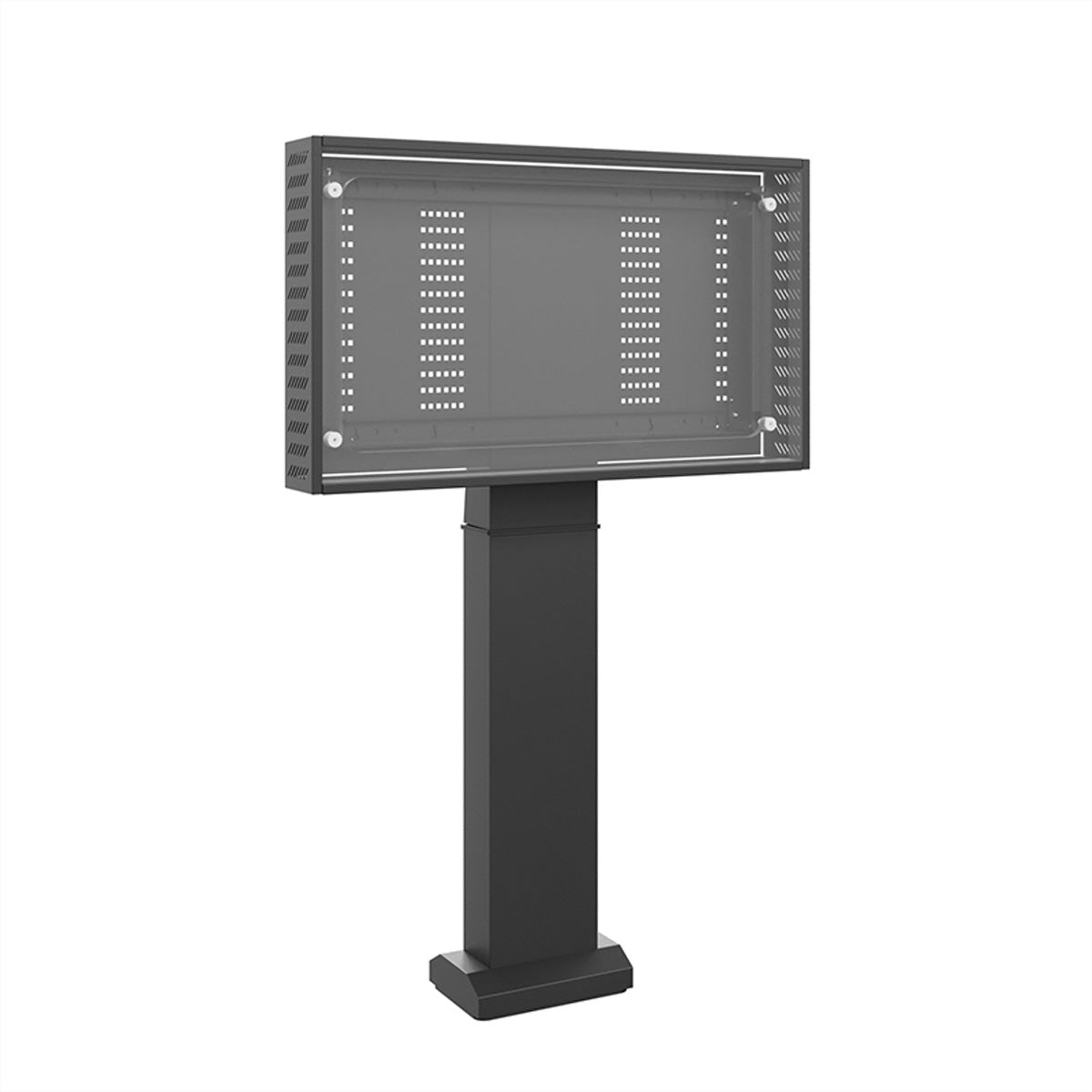 Hagor ScreenOut – Outdoorstele, vandalismussicher, wetterfest, für LG 55XE4F, Schwarz