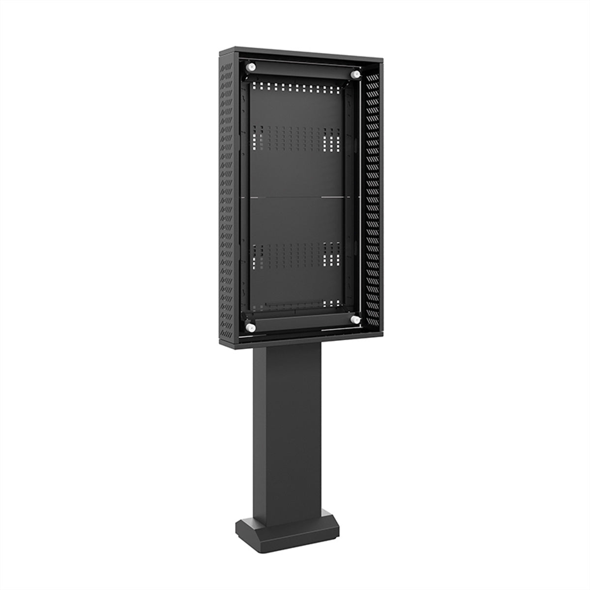 Hagor ScreenOut – Outdoorstele, vandalismussicher, wetterfest, für LG 55XE4F, Schwarz