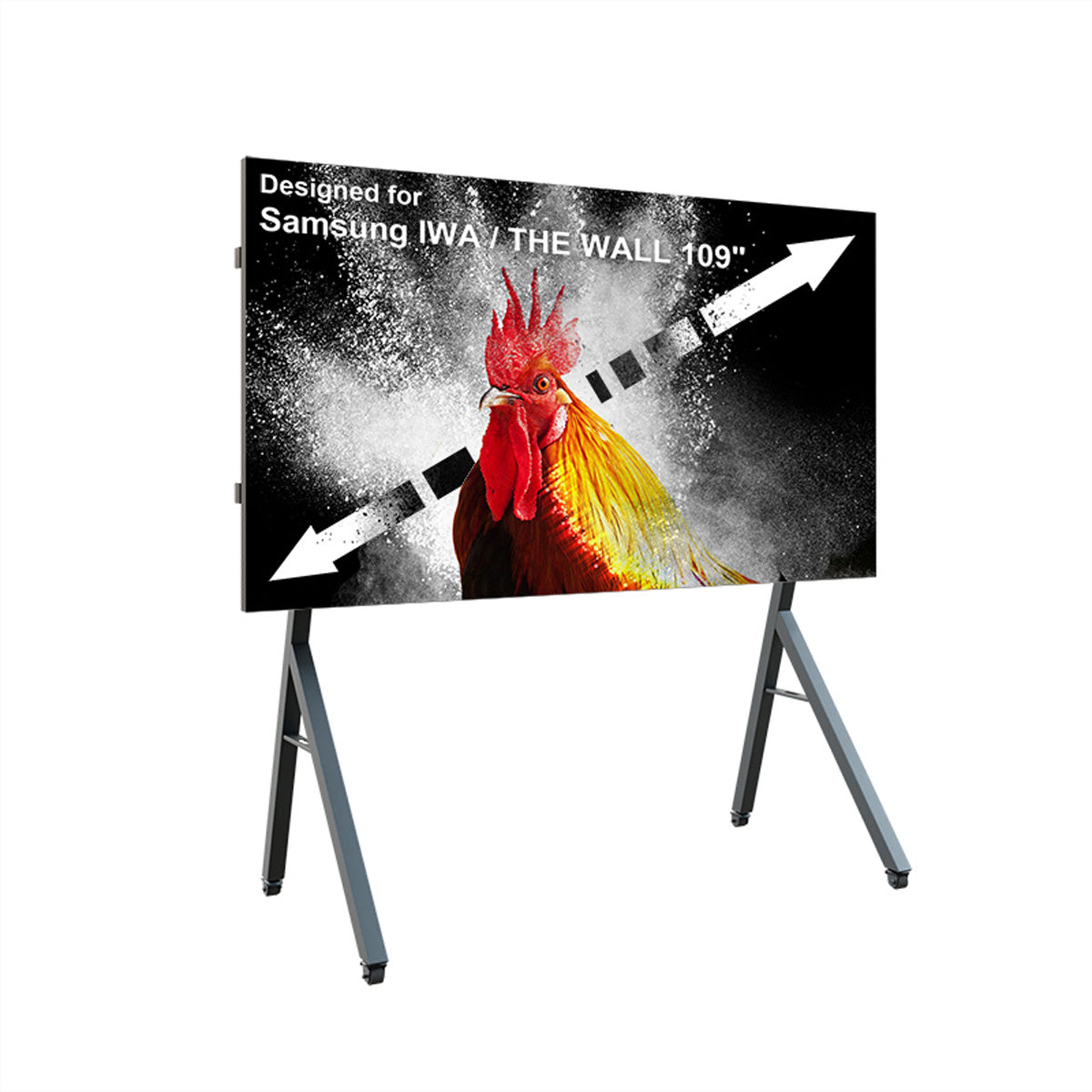 Hagor TV-Wagen – 109" – Höhenverstellbar, mit Rollen, für Samsung IWA / The Wall