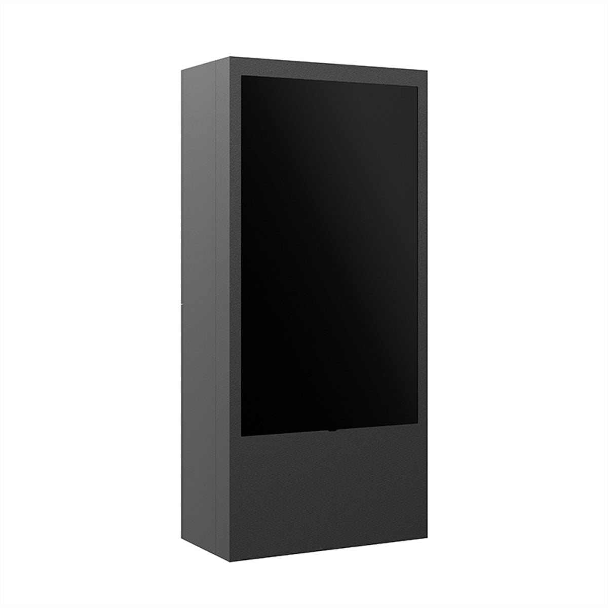 Hagor Digital-Signage-Stand für 75" Displays – wetterfest, freistehend – schwarz – ScreenOut Kiosk OH75