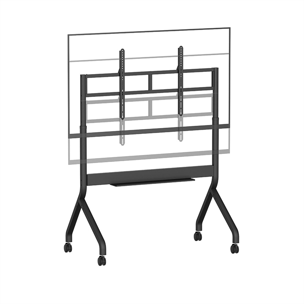 Hagor TV-Wagen – 55–86″ – VESA 900×600 – bis 120 kg, Motorisiert, mit Rollen – Twin Lift M-W
