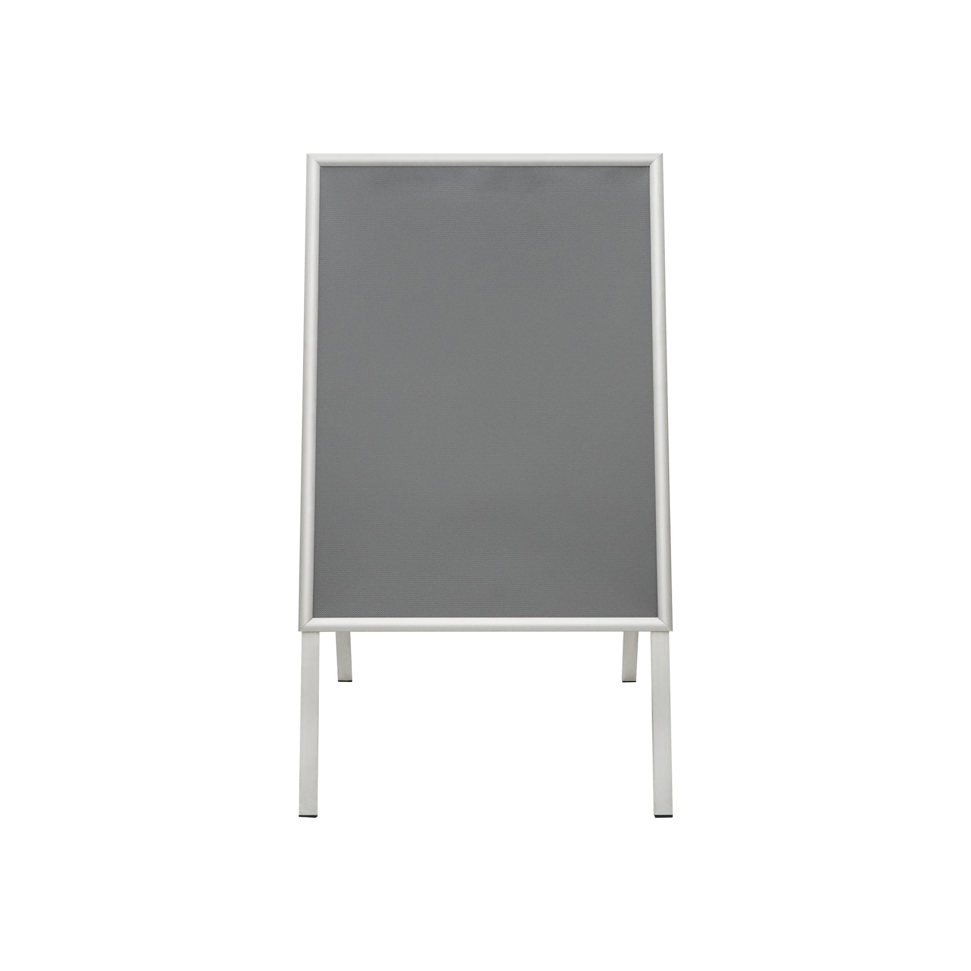 Europel Plakatständer CLASSIC – für A1, silber, 670×100×1220 mm
