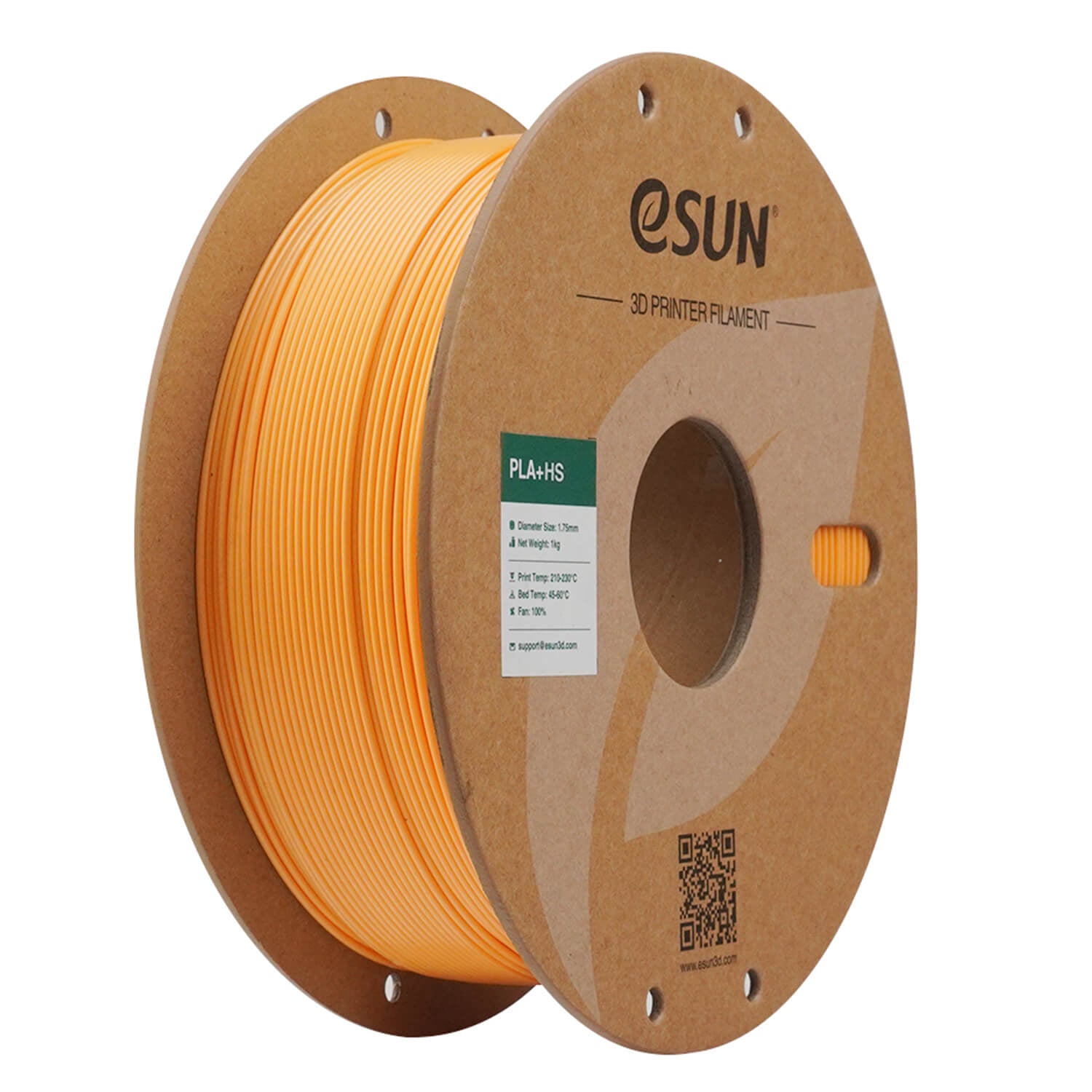 eSUN 3D-Drucker-Filament PLA+ HS, PLA, 1,75 mm, Aprikose, 1 kg
