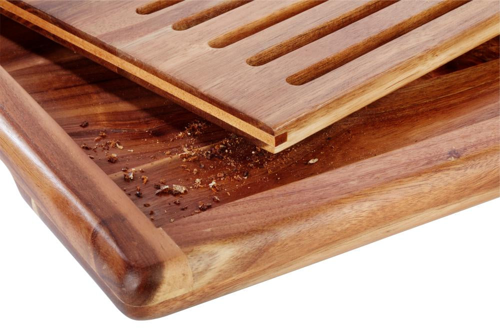 APS-Germany APS – Schneidebrett 53 × 32,5 × 2 cm, Akazienholz, Braun