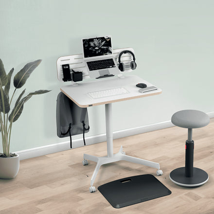 Leitz Ergo Sitz-Stehtisch – 75 cm, Weiss, 60 cm