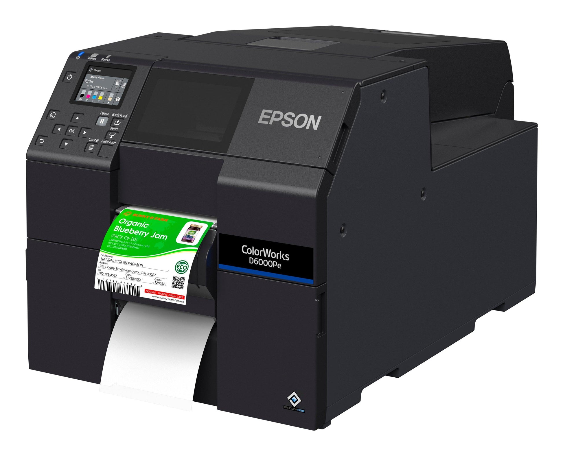 Epson ColorWorks CW-D6000PE – Industrie-Etikettendrucker (Thermotransfer), 108 mm, 1'200×1200 dpi, USB/LAN