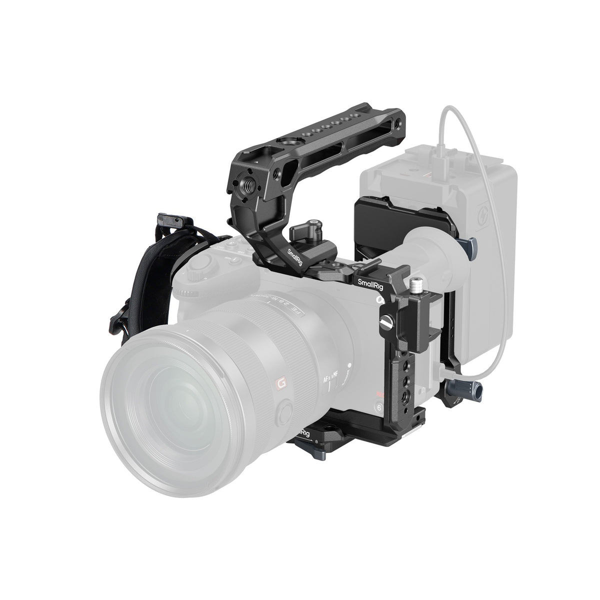 SmallRig 5589 Käfig – für Sony FX2 – Aluminium, Schwarz