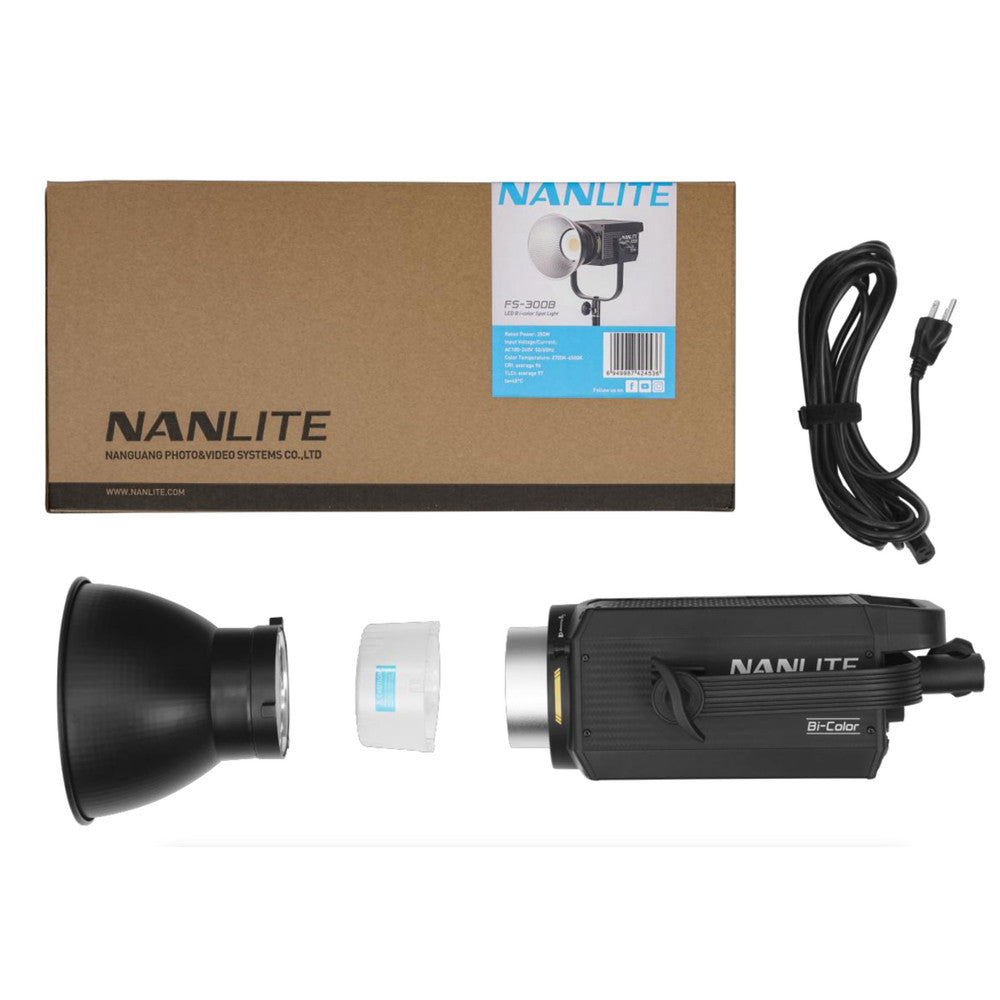 Nanlite FS-300B Dauerlicht – 350 W LED, 2700–6500 K, dimmbar – Schwarz