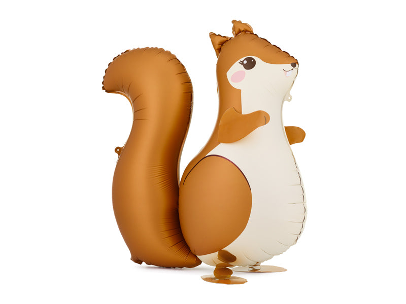 PartyDeco Folienballon Eichhörnchen – Orange – 51 × 59 cm – 1 Stk