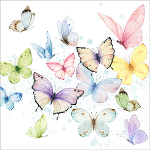 Braun + Company Servietten Schmetterling – 33 × 33 cm, 2-lagig – 20 Stück
