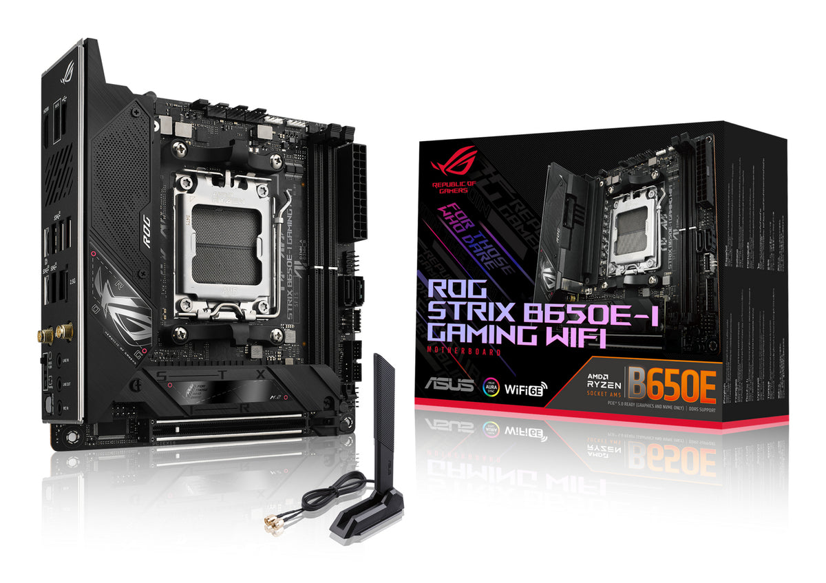 ASUS ROG STRIX B650E-I GAMING WIFI – Mainboard – AM5, B650E, Mini-ITX, DDR5